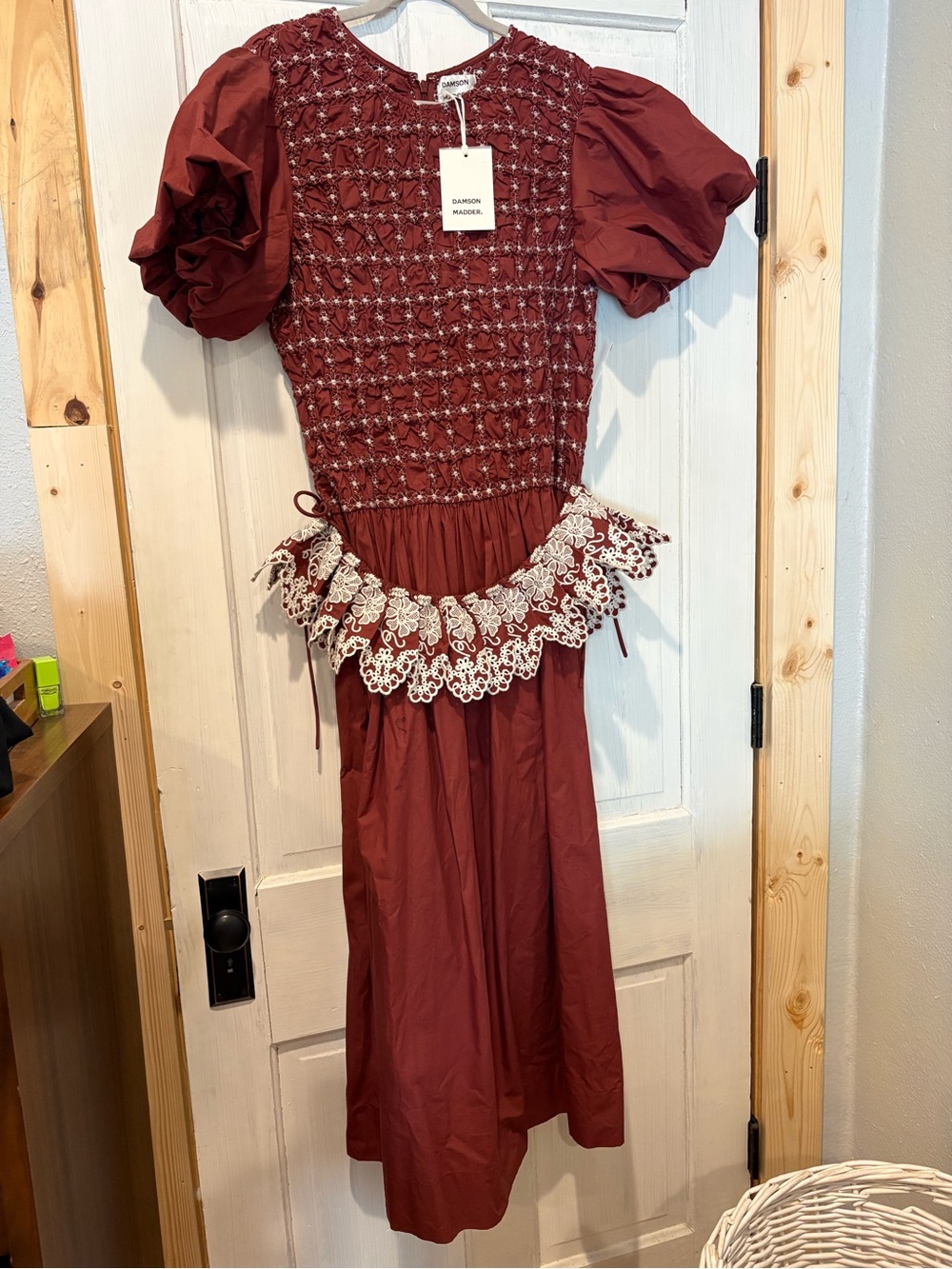 Damson Madder burgundy maxi dress